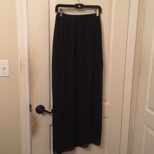 Sheer black skirt